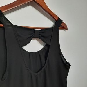 Black Cami with big Bow in Back